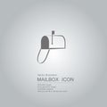 Vector drawn mailbox icon.